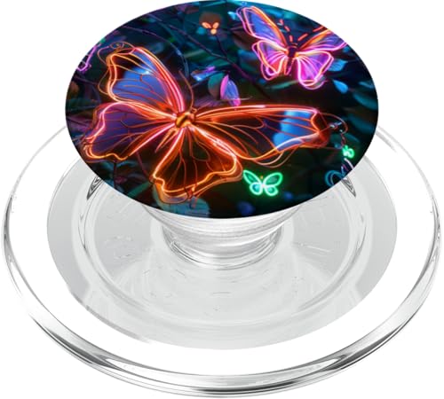 Lila Schmetterlinge Muster Elegant Natur Lila Schmetterling PopSockets PopGrip für MagSafe Lila Schmetterlinge Muster Elegant Natur Lila Schmetterling PopSockets PopGrip für MagSafe von Women's Butterflies Accessories With Butterfly Art