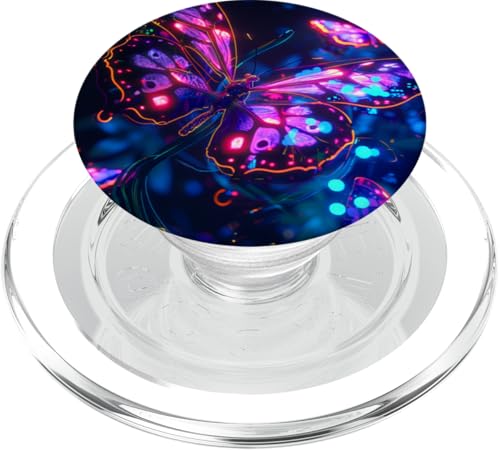 Lila Schmetterlinge Muster Elegant Natur Lila Schmetterling PopSockets PopGrip für MagSafe Lila Schmetterlinge Muster Elegant Natur Lila Schmetterling PopSockets PopGrip für MagSafe von Women's Butterflies Accessories With Butterfly Art