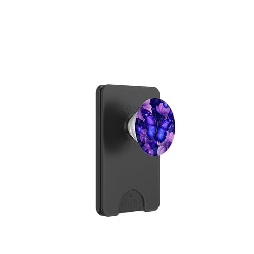 Lila Schmetterlinge Muster Elegant Natur Lila Schmetterling PopSockets PopWallet für MagSafe von Women's Butterflies Accessories With Butterfly Art