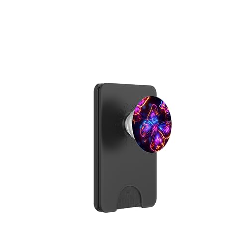 Lila Schmetterlinge Muster Elegant Natur Lila Schmetterling PopSockets PopWallet für MagSafe von Women's Butterflies Accessories With Butterfly Art