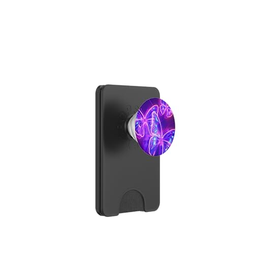 Lila Schmetterlinge Muster Elegant Natur Lila Schmetterling PopSockets PopWallet für MagSafe von Women's Butterflies Accessories With Butterfly Art