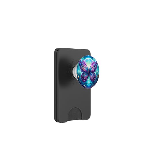 Lila Schmetterlinge Muster Elegant Natur Lila Schmetterling PopSockets PopWallet für MagSafe von Women's Butterflies Accessories With Butterfly Art