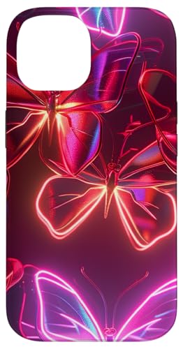 Lila Schmetterlinge Muster Elegant Natur Orange Schmetterling Hülle für iPhone 14 von Women's Butterflies Accessories With Butterfly Art