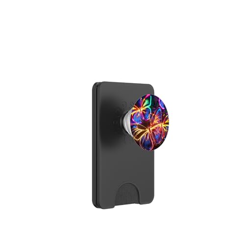 Orange Schmetterlinge Muster Elegant Natur Lila Schmetterling PopSockets PopWallet für MagSafe von Women's Butterflies Accessories With Butterfly Art