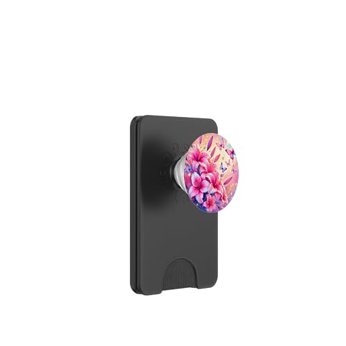 Rosa Schmetterlinge Muster Elegant Natur Beige Rosa Schmetterling PopSockets PopWallet für MagSafe von Women's Butterflies Accessories With Butterfly Art