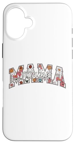 Mama-Buchstaben-Druck, lustig, Muttertag Hülle für iPhone 16 Plus Mama-Buchstaben-Druck, lustig, Muttertag Hülle für iPhone 16 Plus von Womens Mama Shirts For Women Best Mom Ever