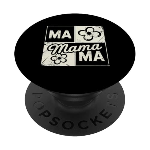Mama-Buchstaben-Druck, lustig, Muttertag PopSockets Klebender PopGrip Mama-Buchstaben-Druck, lustig, Muttertag PopSockets Klebender PopGrip von Womens Mama Shirts For Women Best Mom Ever