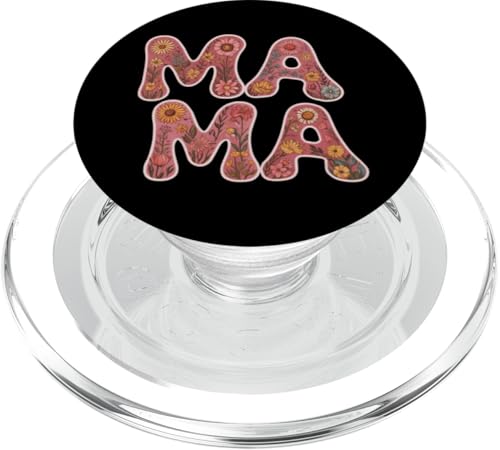 Mama-Buchstaben-Druck, lustig, Muttertag PopSockets PopGrip für MagSafe von Womens Mama Shirts For Women Best Mom Ever