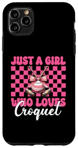 Just A Girl Who Loves Croquet Mom Muttertags-Kokette Schleife Hülle für iPhone 11 Pro Max Just A Girl Who Loves Croquet Mom Muttertags-Kokette Schleife Hülle für iPhone 11 Pro Max von Womens Pink Coquette Bow Croquet Player Gifts