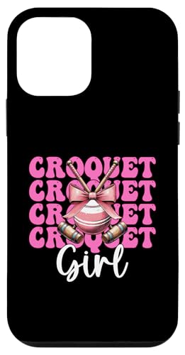 Krocket Mädchen Spieler Mama Muttertag Kokette Schleife Hülle für iPhone 12 mini von Womens Pink Coquette Bow Croquet Player Gifts