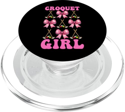 Krocket Mädchen Spieler Mama Muttertag Kokette Schleife PopSockets PopGrip für MagSafe Krocket Mädchen Spieler Mama Muttertag Kokette Schleife PopSockets PopGrip für MagSafe von Womens Pink Coquette Bow Croquet Player Gifts