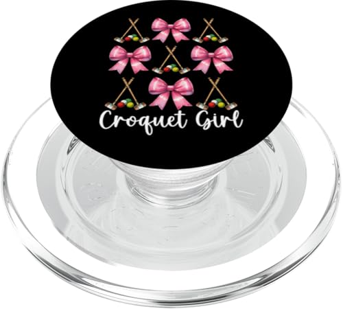 Krocket Mädchen Spieler Mama Muttertag Kokette Schleife PopSockets PopGrip für MagSafe Krocket Mädchen Spieler Mama Muttertag Kokette Schleife PopSockets PopGrip für MagSafe von Womens Pink Coquette Bow Croquet Player Gifts