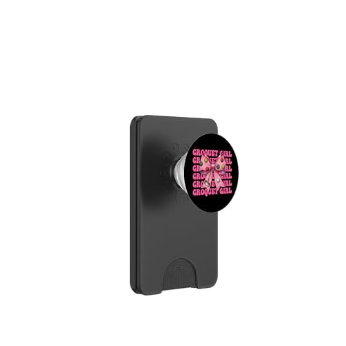 Krocket Mädchen Spieler Mama Muttertag Kokette Schleife PopSockets PopWallet für MagSafe Krocket Mädchen Spieler Mama Muttertag Kokette Schleife PopSockets PopWallet für MagSafe von Womens Pink Coquette Bow Croquet Player Gifts