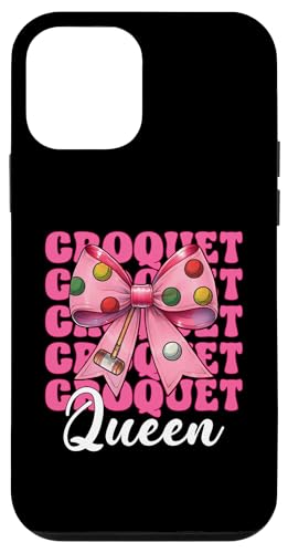 Krocket Queen Player Girl Mom Mama Muttertag Kokette Schleife Hülle für iPhone 12 mini von Womens Pink Coquette Bow Croquet Player Gifts
