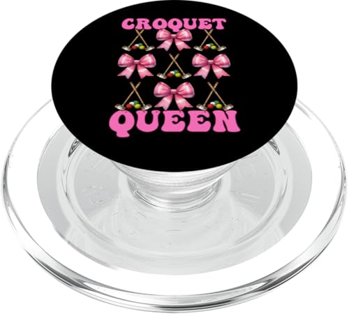 Krocket Queen Player Girl Mom Mama Muttertag Kokette Schleife PopSockets PopGrip für MagSafe Krocket Queen Player Girl Mom Mama Muttertag Kokette Schleife PopSockets PopGrip für MagSafe von Womens Pink Coquette Bow Croquet Player Gifts