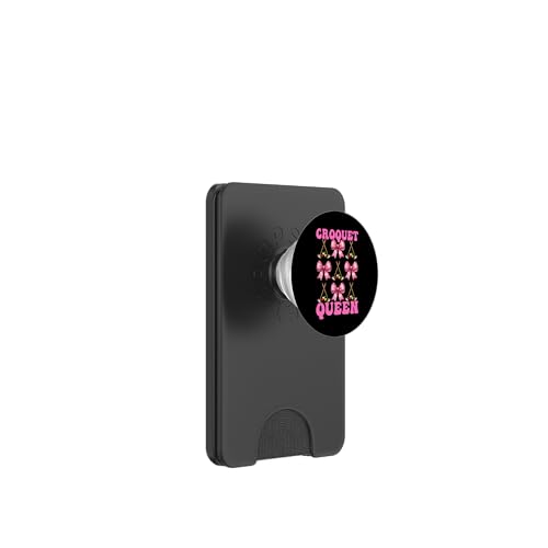Krocket Queen Player Girl Mom Mama Muttertag Kokette Schleife PopSockets PopWallet für MagSafe Krocket Queen Player Girl Mom Mama Muttertag Kokette Schleife PopSockets PopWallet für MagSafe von Womens Pink Coquette Bow Croquet Player Gifts