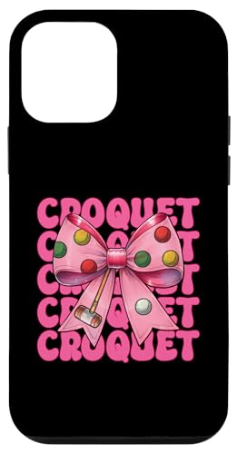 Krocketspieler Mädchen Mama Muttertag Kokette Schleife Hülle für iPhone 12 mini Krocketspieler Mädchen Mama Muttertag Kokette Schleife Hülle für iPhone 12 mini von Womens Pink Coquette Bow Croquet Player Gifts