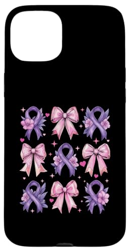 Kokette Schleife Epilepsie Bewusstsein Lila Band Mädchen Mama Hülle für iPhone 15 Plus Kokette Schleife Epilepsie Bewusstsein Lila Band Mädchen Mama Hülle für iPhone 15 Plus von Womens Pink Coquette Bow Epilepsy Awareness Gifts
