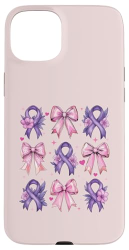 Kokette Schleife Epilepsie Bewusstsein Lila Band Mädchen Mama Hülle für iPhone 15 Plus Kokette Schleife Epilepsie Bewusstsein Lila Band Mädchen Mama Hülle für iPhone 15 Plus von Womens Pink Coquette Bow Epilepsy Awareness Gifts