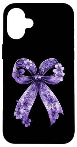 Kokette Schleife Epilepsie Bewusstsein Lila Band Mädchen Mama Hülle für iPhone 16 Plus Kokette Schleife Epilepsie Bewusstsein Lila Band Mädchen Mama Hülle für iPhone 16 Plus von Womens Pink Coquette Bow Epilepsy Awareness Gifts