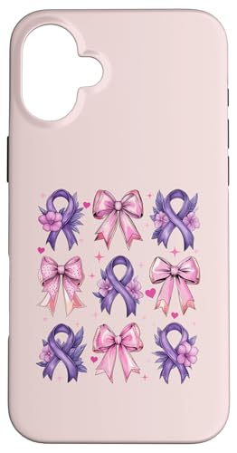Kokette Schleife Epilepsie Bewusstsein Lila Band Mädchen Mama Hülle für iPhone 16 Plus Kokette Schleife Epilepsie Bewusstsein Lila Band Mädchen Mama Hülle für iPhone 16 Plus von Womens Pink Coquette Bow Epilepsy Awareness Gifts