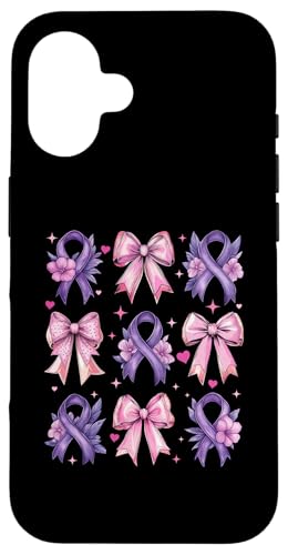 Kokette Schleife Epilepsie Bewusstsein Lila Band Mädchen Mama Hülle für iPhone 16 Kokette Schleife Epilepsie Bewusstsein Lila Band Mädchen Mama Hülle für iPhone 16 von Womens Pink Coquette Bow Epilepsy Awareness Gifts