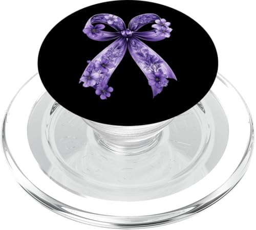 Kokette Schleife Epilepsie Bewusstsein Lila Band Mädchen Mama PopSockets PopGrip für MagSafe Kokette Schleife Epilepsie Bewusstsein Lila Band Mädchen Mama PopSockets PopGrip für MagSafe von Womens Pink Coquette Bow Epilepsy Awareness Gifts