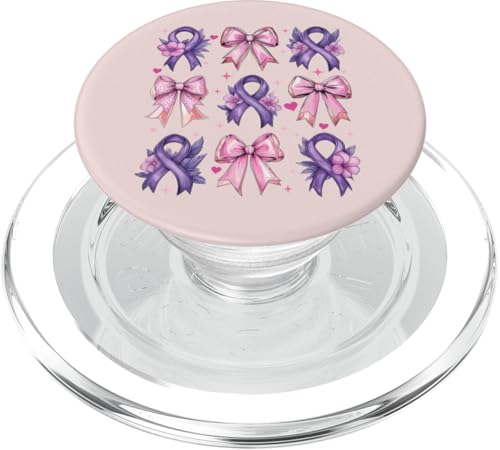 Kokette Schleife Epilepsie Bewusstsein Lila Band Mädchen Mama PopSockets PopGrip für MagSafe Kokette Schleife Epilepsie Bewusstsein Lila Band Mädchen Mama PopSockets PopGrip für MagSafe von Womens Pink Coquette Bow Epilepsy Awareness Gifts