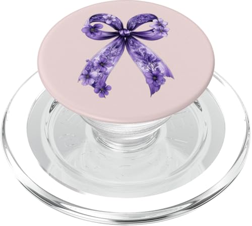 Kokette Schleife Epilepsie Bewusstsein Lila Band Mädchen Mama PopSockets PopGrip für MagSafe Kokette Schleife Epilepsie Bewusstsein Lila Band Mädchen Mama PopSockets PopGrip für MagSafe von Womens Pink Coquette Bow Epilepsy Awareness Gifts