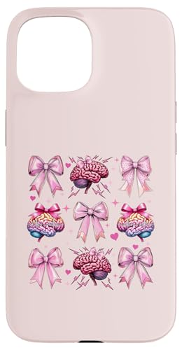 Kokette Schleife Epilepsie Bewusstsein Mädchen Mutter Muttertag Hülle für iPhone 15 von Womens Pink Coquette Bow Epilepsy Awareness Gifts
