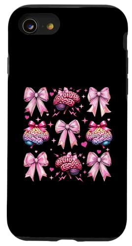 Kokette Schleife Epilepsie Bewusstsein Mädchen Mutter Muttertag Hülle für iPhone SE (2020) / 7 / 8 von Womens Pink Coquette Bow Epilepsy Awareness Gifts