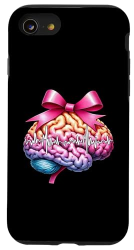 Kokette Schleife Epilepsie Bewusstsein Mädchen Mutter Muttertag Hülle für iPhone SE (2020) / 7 / 8 von Womens Pink Coquette Bow Epilepsy Awareness Gifts