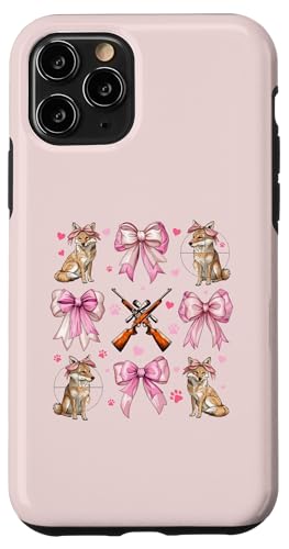 Coquette Bow Coyote Hunter Jagd Mädchen Mama Muttertag Hülle für iPhone 11 Pro von Womens Pink Coquette Ribbon Coyote Hunter Gifts