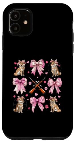 Coquette Bow Coyote Hunter Jagd Mädchen Mama Muttertag Hülle für iPhone 11 Coquette Bow Coyote Hunter Jagd Mädchen Mama Muttertag Hülle für iPhone 11 von Womens Pink Coquette Ribbon Coyote Hunter Gifts
