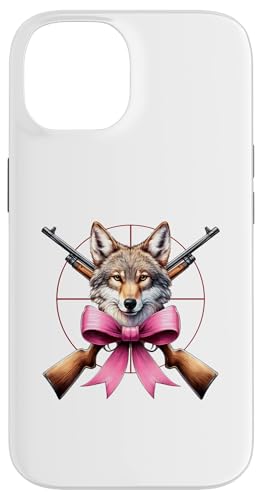 Coquette Bow Coyote Hunter Jagd Mädchen Mama Muttertag Hülle für iPhone 14 Coquette Bow Coyote Hunter Jagd Mädchen Mama Muttertag Hülle für iPhone 14 von Womens Pink Coquette Ribbon Coyote Hunter Gifts