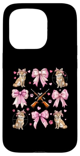 Coquette Bow Coyote Hunter Jagd Mädchen Mama Muttertag Hülle für iPhone 15 Pro Coquette Bow Coyote Hunter Jagd Mädchen Mama Muttertag Hülle für iPhone 15 Pro von Womens Pink Coquette Ribbon Coyote Hunter Gifts