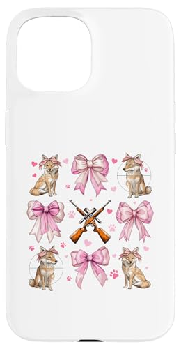 Coquette Bow Coyote Hunter Jagd Mädchen Mama Muttertag Hülle für iPhone 15 Coquette Bow Coyote Hunter Jagd Mädchen Mama Muttertag Hülle für iPhone 15 von Womens Pink Coquette Ribbon Coyote Hunter Gifts