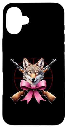 Coquette Bow Coyote Hunter Jagd Mädchen Mama Muttertag Hülle für iPhone 16 Plus Coquette Bow Coyote Hunter Jagd Mädchen Mama Muttertag Hülle für iPhone 16 Plus von Womens Pink Coquette Ribbon Coyote Hunter Gifts