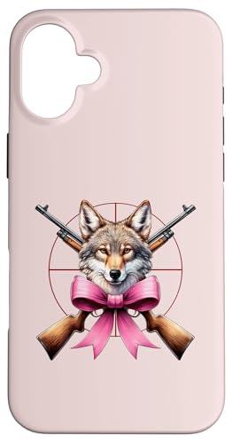 Coquette Bow Coyote Hunter Jagd Mädchen Mama Muttertag Hülle für iPhone 16 Plus Coquette Bow Coyote Hunter Jagd Mädchen Mama Muttertag Hülle für iPhone 16 Plus von Womens Pink Coquette Ribbon Coyote Hunter Gifts