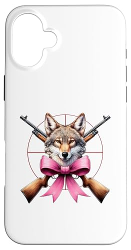 Coquette Bow Coyote Hunter Jagd Mädchen Mama Muttertag Hülle für iPhone 16 Plus Coquette Bow Coyote Hunter Jagd Mädchen Mama Muttertag Hülle für iPhone 16 Plus von Womens Pink Coquette Ribbon Coyote Hunter Gifts