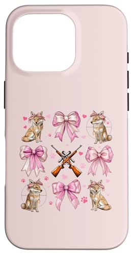 Coquette Bow Coyote Hunter Jagd Mädchen Mama Muttertag Hülle für iPhone 16 Pro Coquette Bow Coyote Hunter Jagd Mädchen Mama Muttertag Hülle für iPhone 16 Pro von Womens Pink Coquette Ribbon Coyote Hunter Gifts