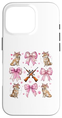 Coquette Bow Coyote Hunter Jagd Mädchen Mama Muttertag Hülle für iPhone 16 Pro Coquette Bow Coyote Hunter Jagd Mädchen Mama Muttertag Hülle für iPhone 16 Pro von Womens Pink Coquette Ribbon Coyote Hunter Gifts
