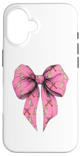 Coquette Bow Coyote Hunter Jagd Mädchen Mama Muttertag Hülle für iPhone 16 Coquette Bow Coyote Hunter Jagd Mädchen Mama Muttertag Hülle für iPhone 16 von Womens Pink Coquette Ribbon Coyote Hunter Gifts