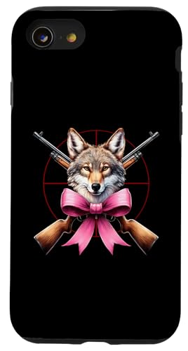 Coquette Bow Coyote Hunter Jagd Mädchen Mama Muttertag Hülle für iPhone SE (2020) / 7 / 8 von Womens Pink Coquette Ribbon Coyote Hunter Gifts