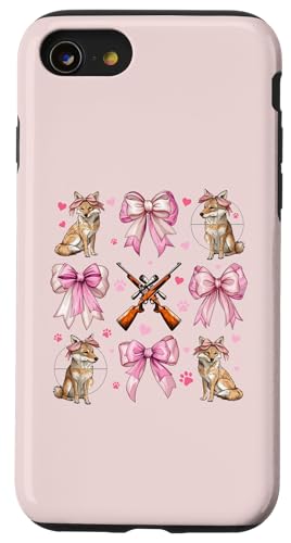 Coquette Bow Coyote Hunter Jagd Mädchen Mama Muttertag Hülle für iPhone SE (2020) / 7 / 8 von Womens Pink Coquette Ribbon Coyote Hunter Gifts