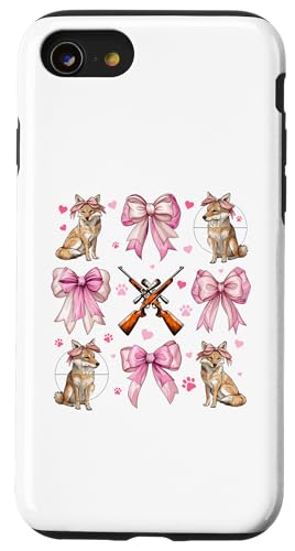 Coquette Bow Coyote Hunter Jagd Mädchen Mama Muttertag Hülle für iPhone SE (2020) / 7 / 8 von Womens Pink Coquette Ribbon Coyote Hunter Gifts