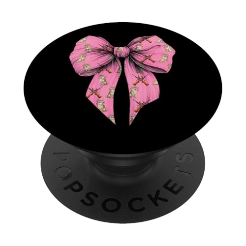 Coquette Bow Coyote Hunter Jagd Mädchen Mama Muttertag PopSockets Klebender PopGrip Coquette Bow Coyote Hunter Jagd Mädchen Mama Muttertag PopSockets Klebender PopGrip von Womens Pink Coquette Ribbon Coyote Hunter Gifts