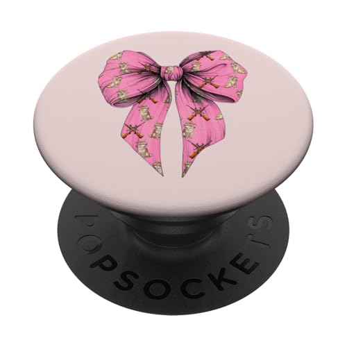Coquette Bow Coyote Hunter Jagd Mädchen Mama Muttertag PopSockets Klebender PopGrip Coquette Bow Coyote Hunter Jagd Mädchen Mama Muttertag PopSockets Klebender PopGrip von Womens Pink Coquette Ribbon Coyote Hunter Gifts