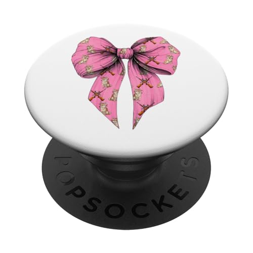 Coquette Bow Coyote Hunter Jagd Mädchen Mama Muttertag PopSockets Klebender PopGrip Coquette Bow Coyote Hunter Jagd Mädchen Mama Muttertag PopSockets Klebender PopGrip von Womens Pink Coquette Ribbon Coyote Hunter Gifts