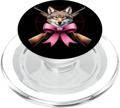Coquette Bow Coyote Hunter Jagd Mädchen Mama Muttertag PopSockets PopGrip für MagSafe Coquette Bow Coyote Hunter Jagd Mädchen Mama Muttertag PopSockets PopGrip für MagSafe von Womens Pink Coquette Ribbon Coyote Hunter Gifts